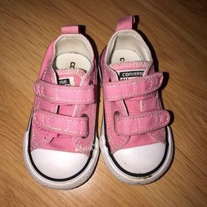 Cute Pink Velcro Converse - great condition!